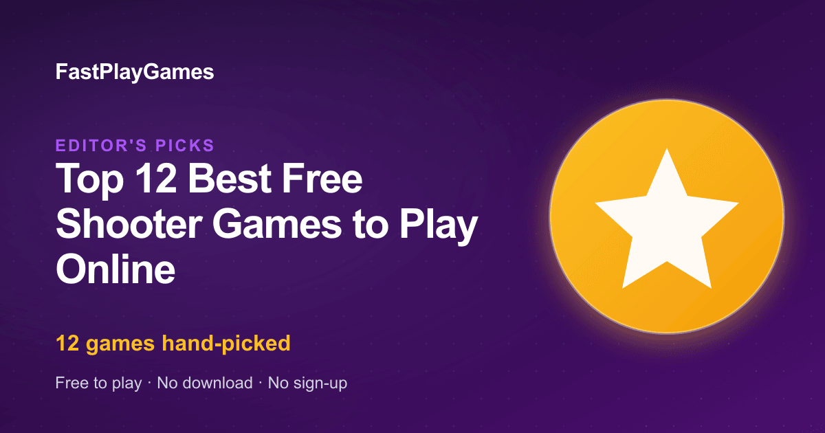 Best Shooter Games Online 2026 — Free Browser FPS & Action