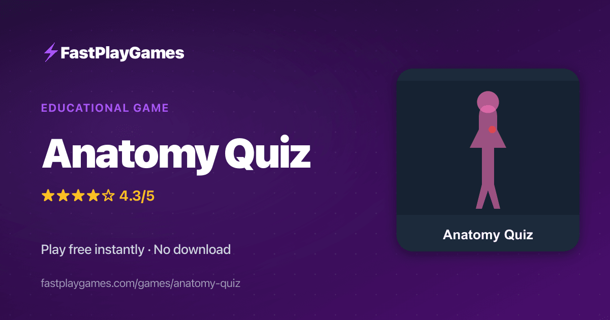 Anatomy Quiz — Free Educational Game | Play Online | FastPlayGames