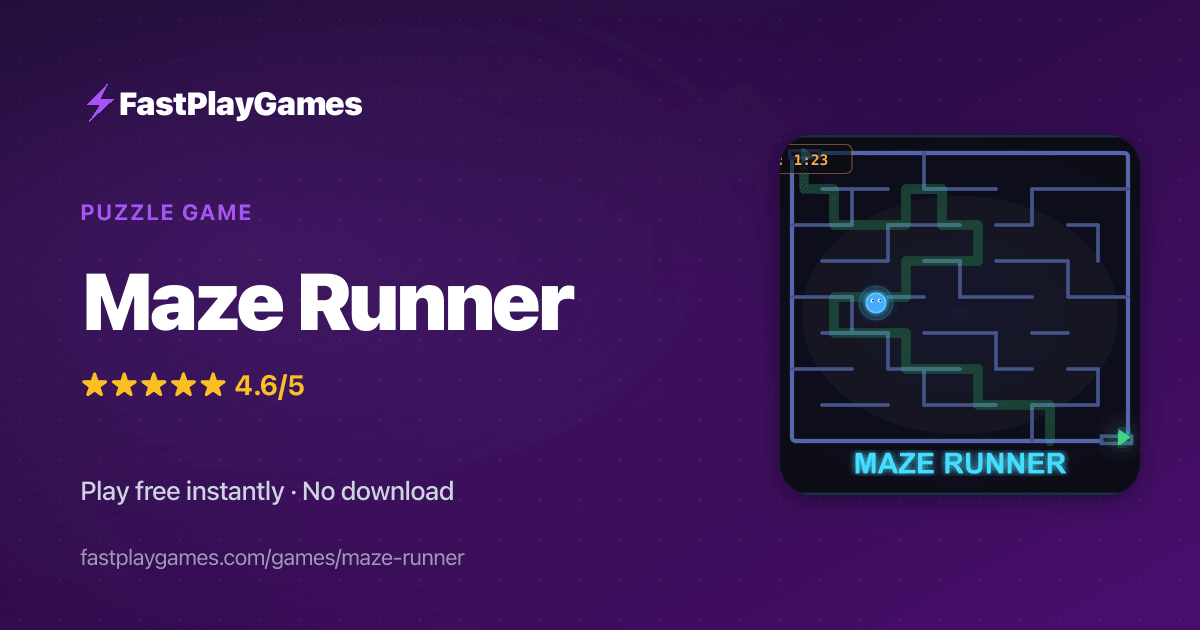 Game Raze Runner Maze Runner โ Free Puzzle Game | Play Online | FastPlayGames