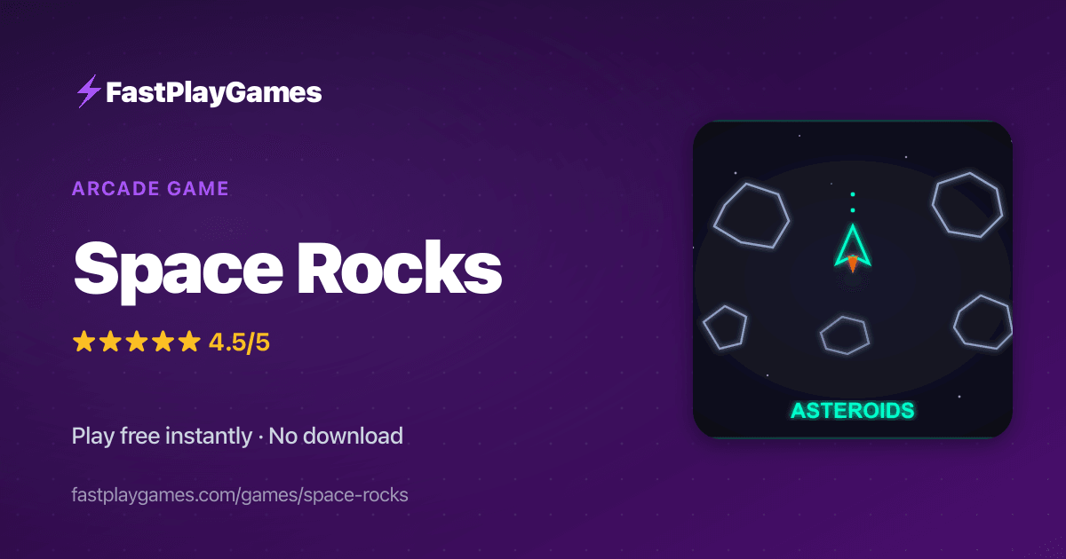 Space Rocks 247 Space Rocks — Free Arcade Game | Play Online | FastPlayGames